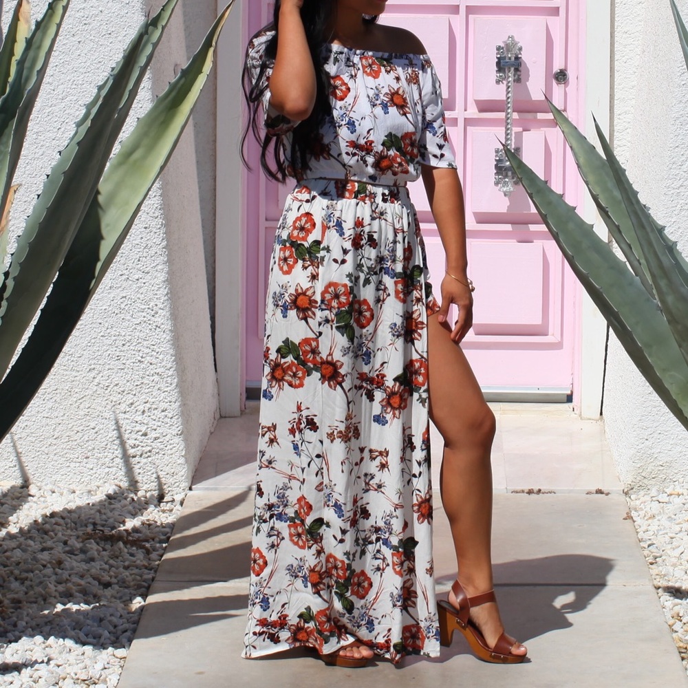Two piece set maxi dress